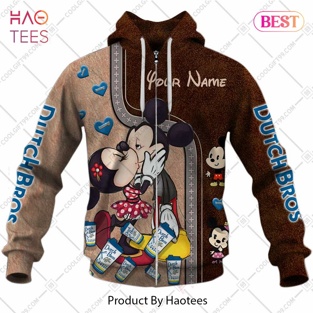 Personalized Dutch Bros Mickey And Minnie Design Hoodie, T-Shirt, Zip Hoodie, Sweatshirt Personalized Dutch Bros Mickey And Minnie Design Hoodie, T-Shirt, Zip Hoodie, Sweatshirt