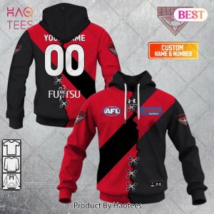 Personalized Guernsey Mix V2 AFL Essendon Bombers Hoodie, T-Shirt, Zip Hoodie, Sweatshirt