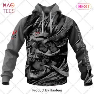 Personalized IRFU Ulster Rugby Metal Skull Design Hoodie, T-Shirt, Zip Hoodie, Sweatshirt