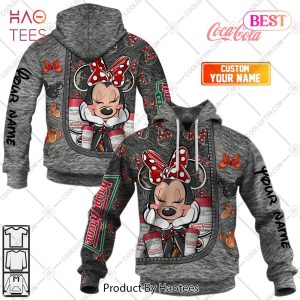 Personalized Krispy Kreme Minnie Mouse Design Hoodie, T-Shirt, Zip Hoodie, Sweatshirt