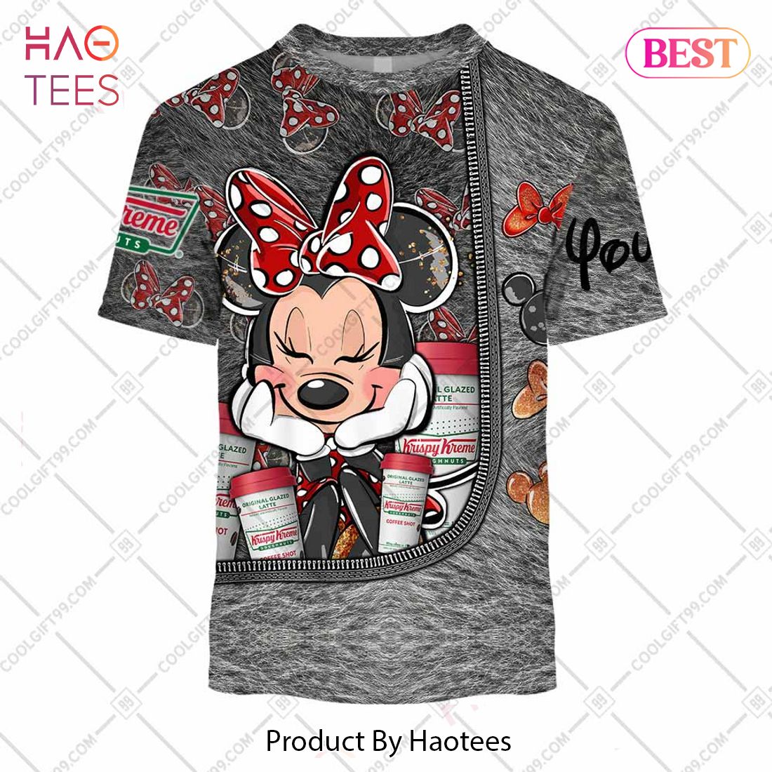 Personalized Krispy Kreme Minnie Mouse Design Hoodie, T-Shirt, Zip Hoodie, Sweatshirt Personalized Krispy Kreme Minnie Mouse Design Hoodie, T-Shirt, Zip Hoodie, Sweatshirt