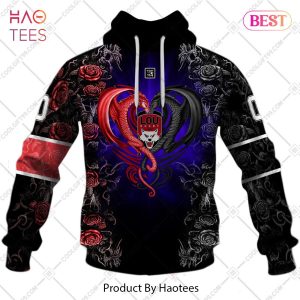 Personalized Lyon LOU Rugby Rose Dragons Design Hoodie, T-Shirt, Zip Hoodie, Sweatshirt