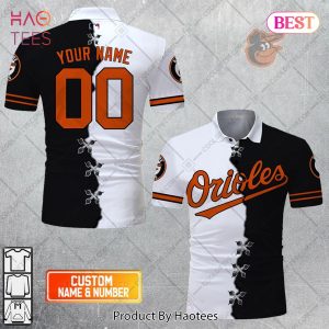 Personalized MLB Baltimore Orioles Mix Jersey Style Polo Shirt