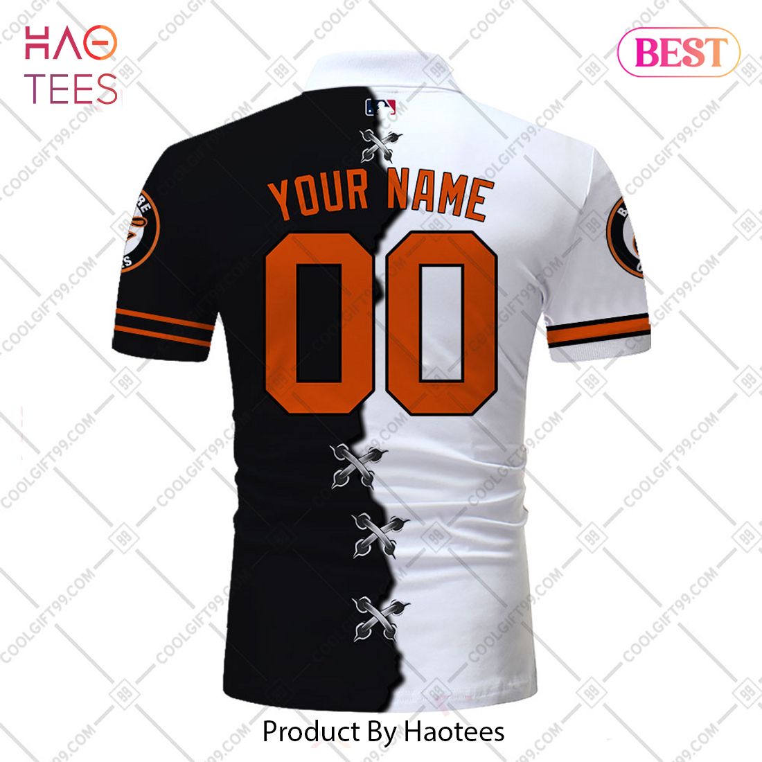 Personalized MLB Baltimore Orioles Mix Jersey Style Polo Shirt Personalized MLB Baltimore Orioles Mix Jersey Style Polo Shirt