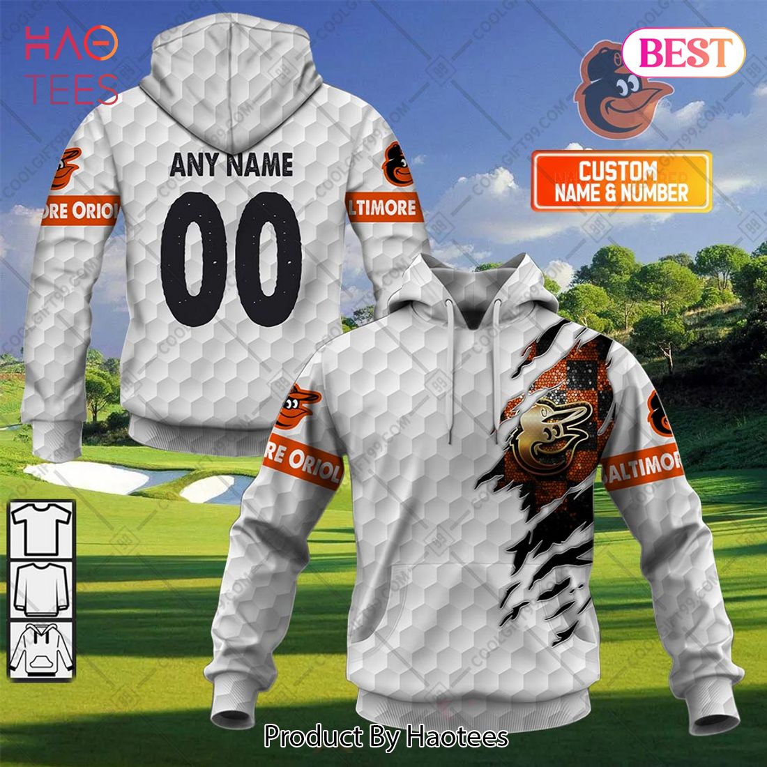 Personalized MLB Baltimore Orioles X Golf Hoodie, T-Shirt, Zip Hoodie, Sweatshirt