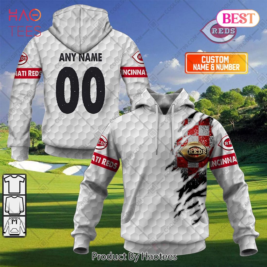 Personalized MLB Cincinnati Reds X Golf Hoodie, T-Shirt, Zip Hoodie, Sweatshirt