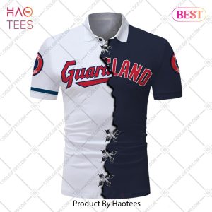 Personalized MLB Cleveland Guardians Mix Jersey Style Polo Shirt