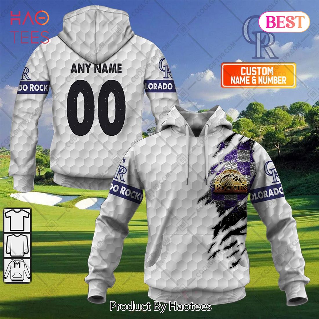 Personalized MLB Colorado Rockies X Golf Hoodie, T-Shirt, Zip Hoodie, Sweatshirt