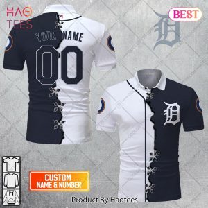 Personalized MLB Detroit Tigers Mix Jersey Style Polo Shirt