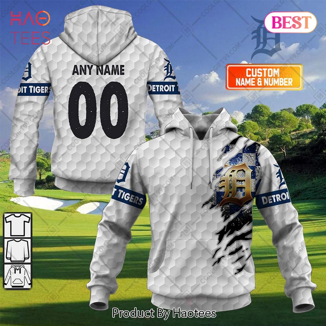 Personalized MLB Detroit Tigers X Golf Hoodie, T-Shirt, Zip Hoodie, Sweatshirt