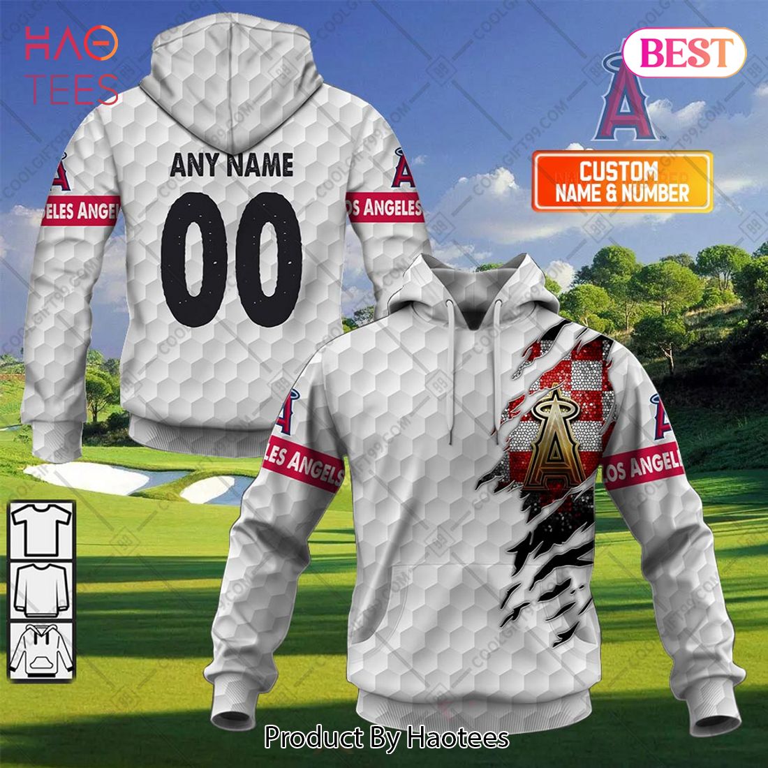 Personalized MLB Los Angeles Angels X Golf Hoodie, T-Shirt, Zip Hoodie, Sweatshirt