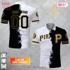 Personalized MLB Pittsburgh Pirates Mix Jersey Style Polo Shirt