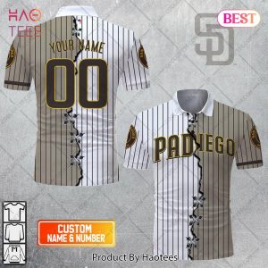 Personalized MLB San Diego Padres Mix Jersey Style Polo Shirt