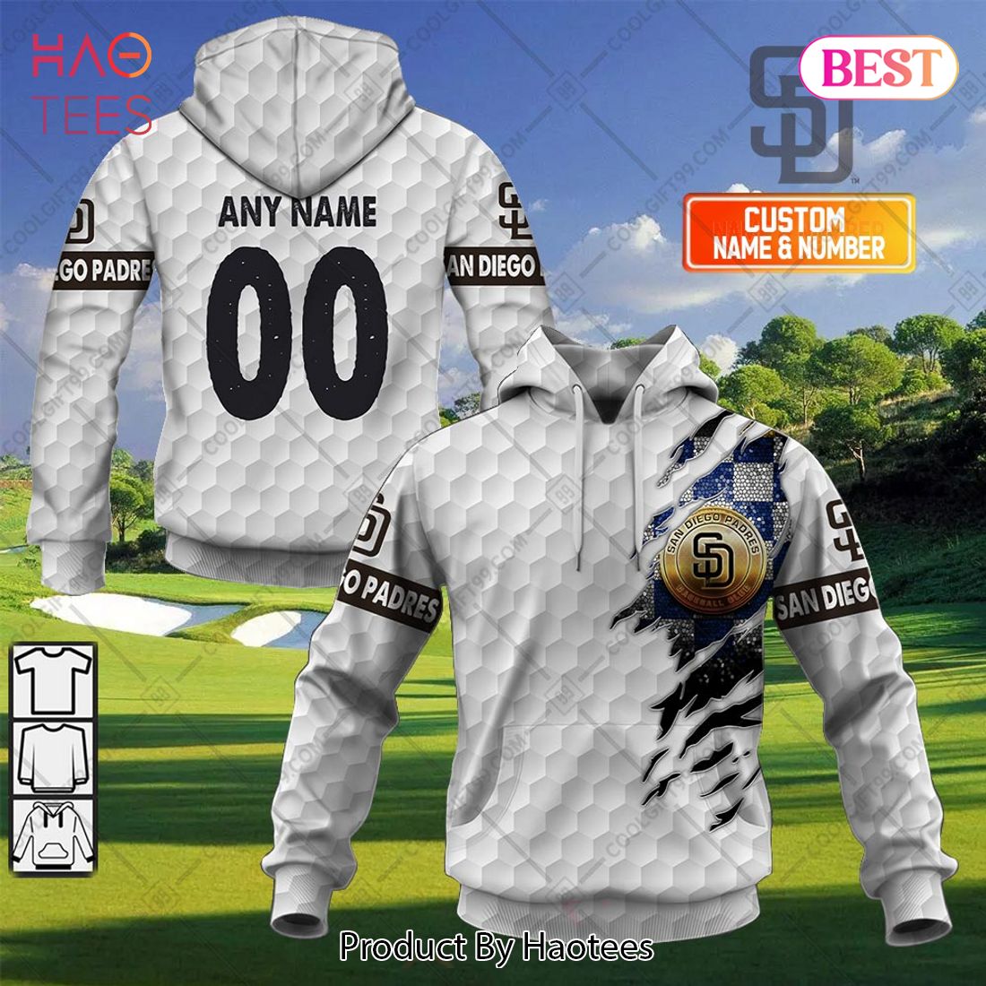 Personalized MLB San Diego Padres X Golf Hoodie, T-Shirt, Zip Hoodie, Sweatshirt