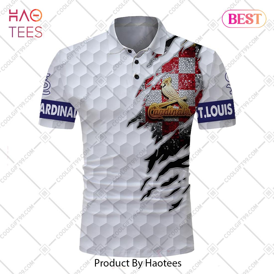 Personalized MLB St. Louis Cardinals Mix Golf Style Polo Shirt Personalized MLB St. Louis Cardinals Mix Golf Style Polo Shirt