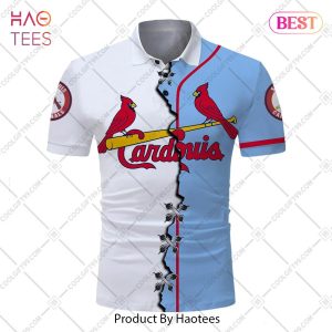 Personalized MLB St. Louis Cardinals Mix Jersey Style Polo Shirt