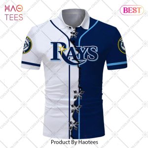 Personalized MLB Tampa Bay Rays Mix Jersey Style Polo Shirt