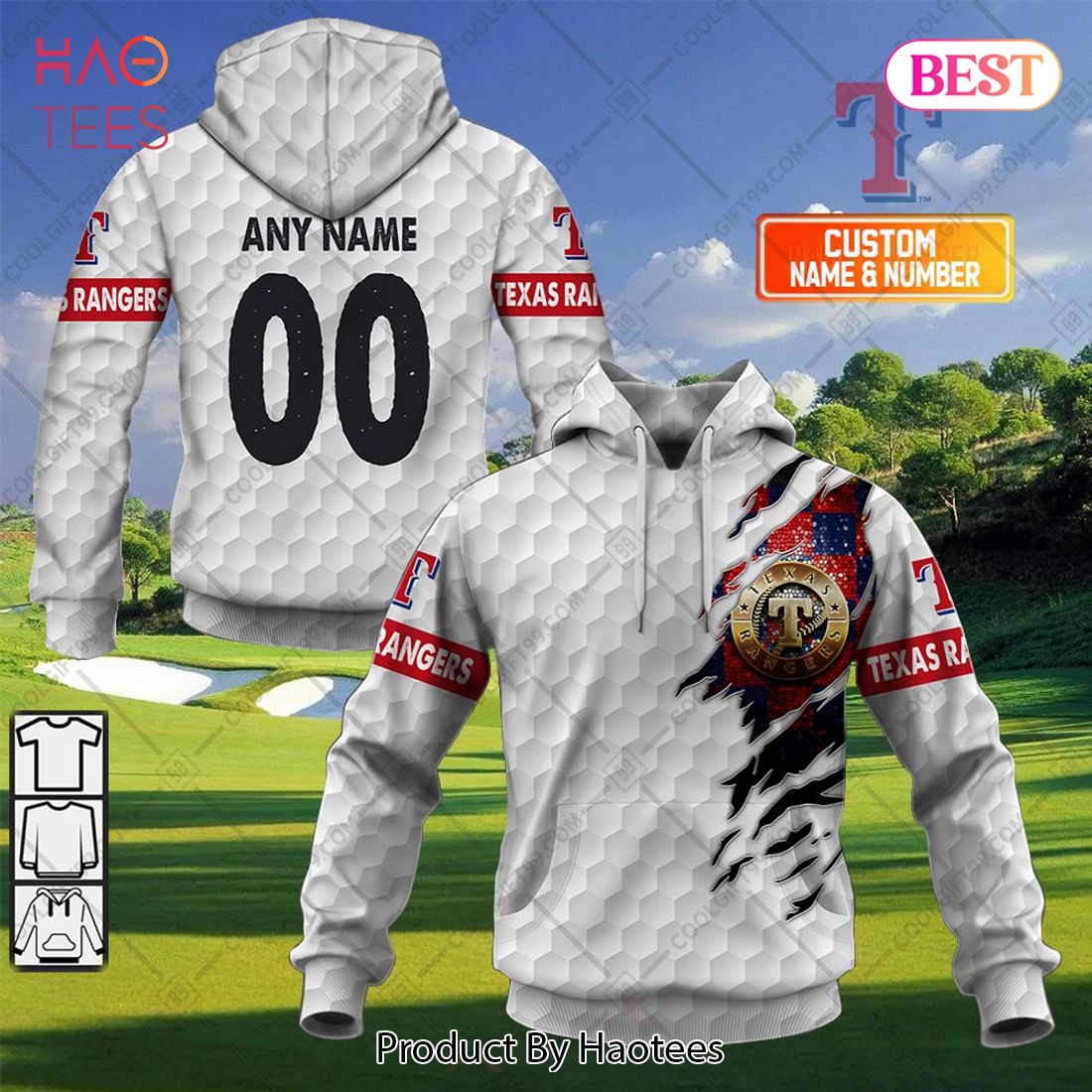 Personalized MLB Texas Rangers X Golf Hoodie, T-Shirt, Zip Hoodie, Sweatshirt