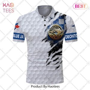 Personalized MLB Toronto Blue Jays Mix Golf Style Polo Shirt
