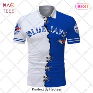 Personalized MLB Toronto Blue Jays Mix Jersey Style Polo Shirt