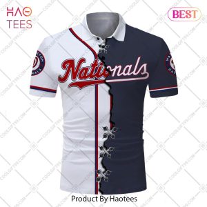 Personalized MLB Washington Nationals Mix Jersey Style Polo Shirt