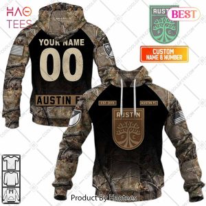 Personalized MLS Austin FC Camouflage Hoodie, T-Shirt, Zip Hoodie, Sweatshirt