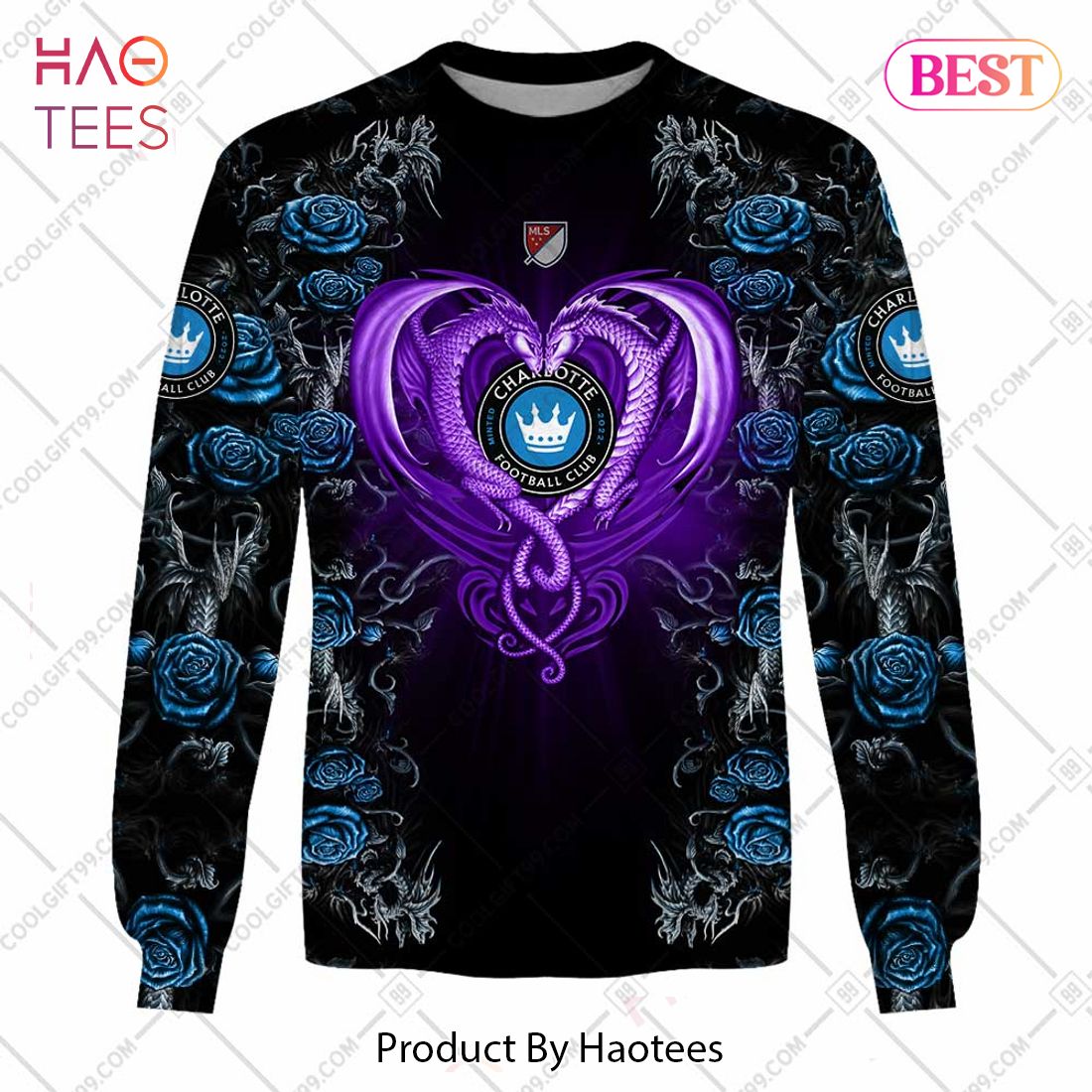 Personalized MLS Charlotte FC Roses Dragon Couple Hoodie, T-Shirt, Zip Hoodie, Sweatshirt Personalized MLS Charlotte FC Roses Dragon Couple Hoodie, T-Shirt, Zip Hoodie, Sweatshirt