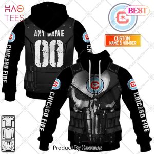 Personalized MLS Chicago Fire FC Punisher Design Hoodie, T-Shirt, Zip Hoodie, Sweatshirt