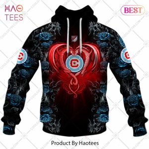 Personalized MLS Chicago Fire FC Roses Dragon Couple Hoodie, T-Shirt, Zip Hoodie, Sweatshirt