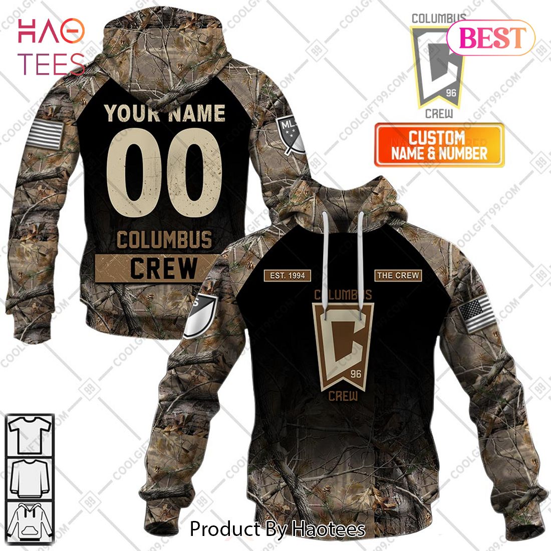Personalized MLS Columbus Crew Camouflage Hoodie, T-Shirt, Zip Hoodie, Sweatshirt