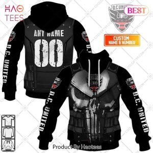 Personalized MLS D.C. United Punisher Design Hoodie, T-Shirt, Zip Hoodie, Sweatshirt