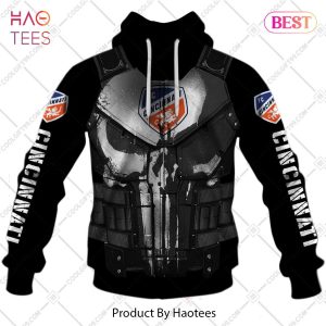 Personalized MLS FC Cincinnati Punisher Design Hoodie, T-Shirt, Zip Hoodie, Sweatshirt