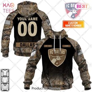 Personalized MLS FC Dallas Camouflage Hoodie, T-Shirt, Zip Hoodie, Sweatshirt