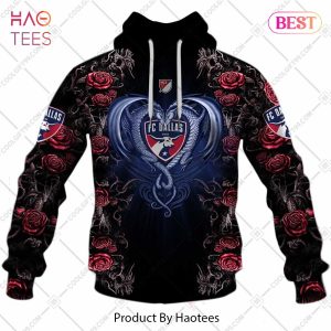 Personalized MLS FC Dallas Roses Dragon Couple Hoodie, T-Shirt, Zip Hoodie, Sweatshirt