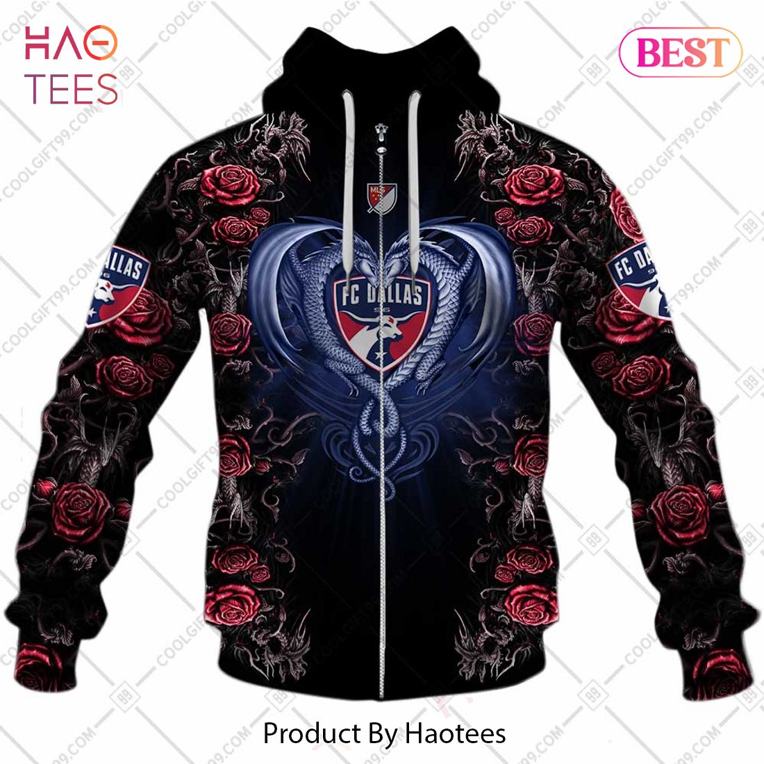 Personalized MLS FC Dallas Roses Dragon Couple Hoodie, T-Shirt, Zip Hoodie, Sweatshirt Personalized MLS FC Dallas Roses Dragon Couple Hoodie, T-Shirt, Zip Hoodie, Sweatshirt