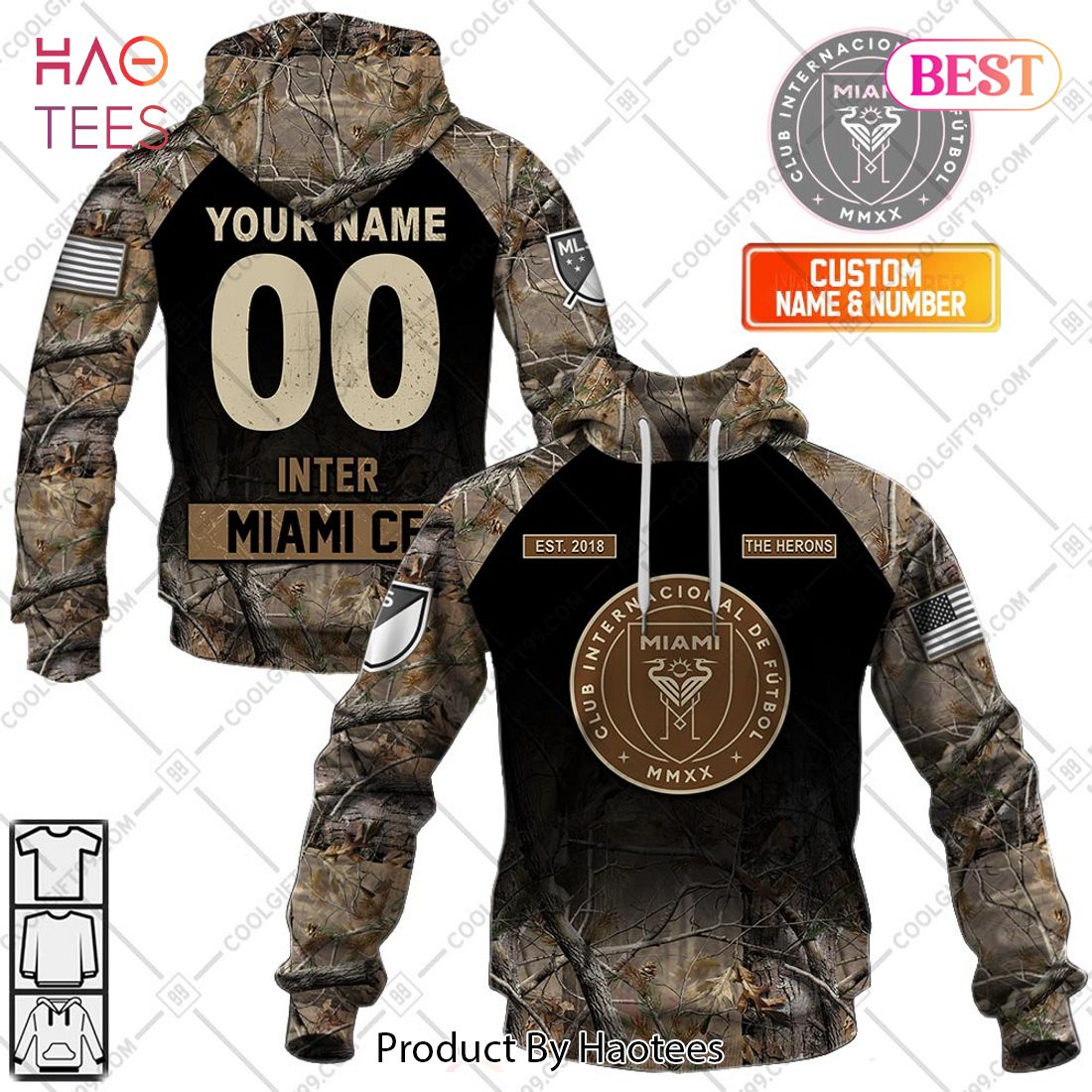 Personalized MLS Inter Miami CF Camouflage Hoodie, T-Shirt, Zip Hoodie, Sweatshirt