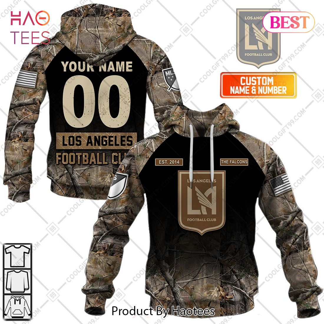 Personalized MLS Los Angeles FC Camouflage Hoodie, T-Shirt, Zip Hoodie, Sweatshirt
