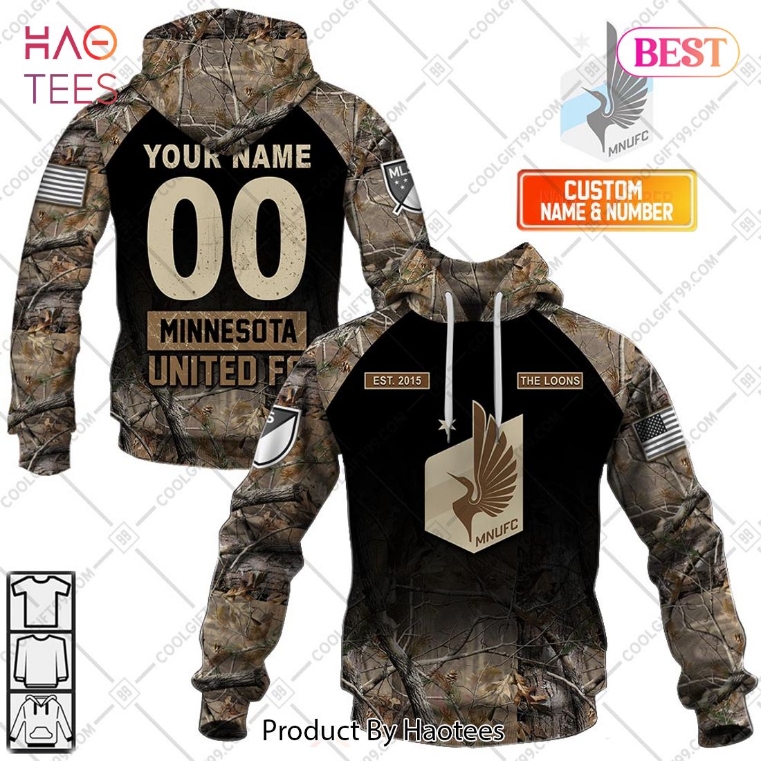 Personalized MLS Minnesota United FC Camouflage Hoodie, T-Shirt, Zip Hoodie, Sweatshirt