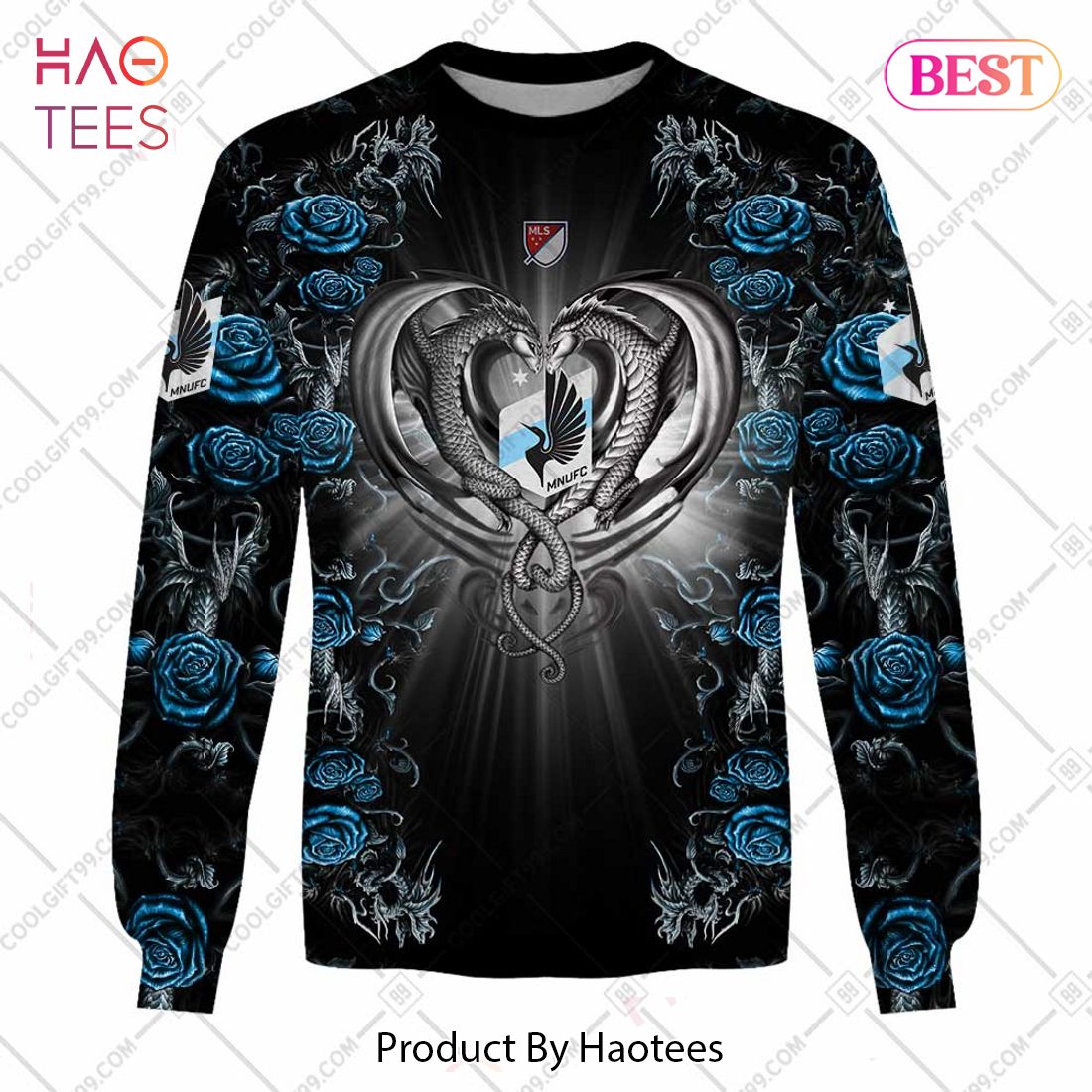 Personalized MLS Minnesota United FC Roses Dragon Couple Hoodie, T-Shirt, Zip Hoodie, Sweatshirt Personalized MLS Minnesota United FC Roses Dragon Couple Hoodie, T-Shirt, Zip Hoodie, Sweatshirt