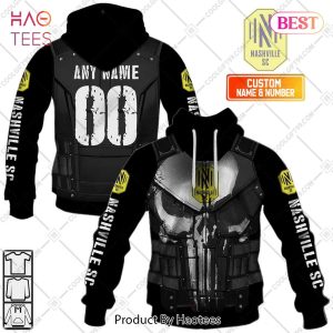 Personalized MLS Nashville SC Punisher Design Hoodie, T-Shirt, Zip Hoodie, Sweatshirt
