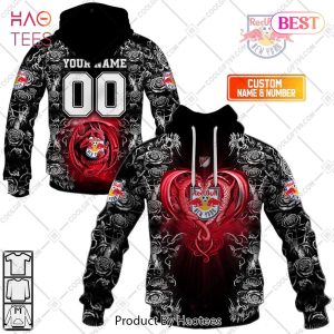 Personalized MLS New York Red Bulls Roses Dragon Couple Hoodie, T-Shirt, Zip Hoodie, Sweatshirt