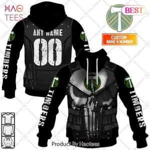 Personalized MLS Portland Timbers Punisher Design Hoodie, T-Shirt, Zip Hoodie, Sweatshirt