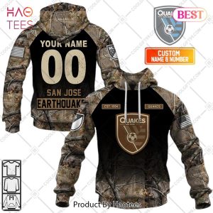 Personalized MLS San Jose Earthquakes Camouflage Hoodie, T-Shirt, Zip Hoodie, Sweatshirt