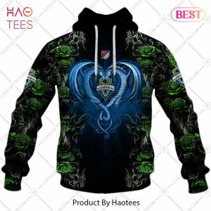 Personalized MLS Seattle Sounders FC Roses Dragon Couple Hoodie, T-Shirt, Zip Hoodie, Sweatshirt