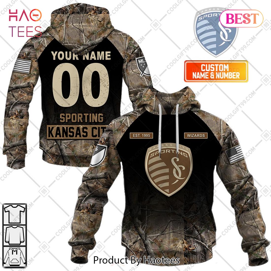 Personalized MLS Sporting Kansas City Camouflage Hoodie, T-Shirt, Zip Hoodie, Sweatshirt