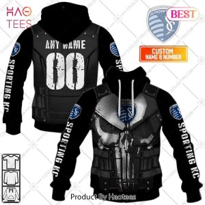 Personalized MLS Sporting Kansas City Punisher Design Hoodie, T-Shirt, Zip Hoodie, Sweatshirt