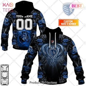 Personalized MLS Sporting Kansas City Roses Dragon Couple Hoodie, T-Shirt, Zip Hoodie, Sweatshirt