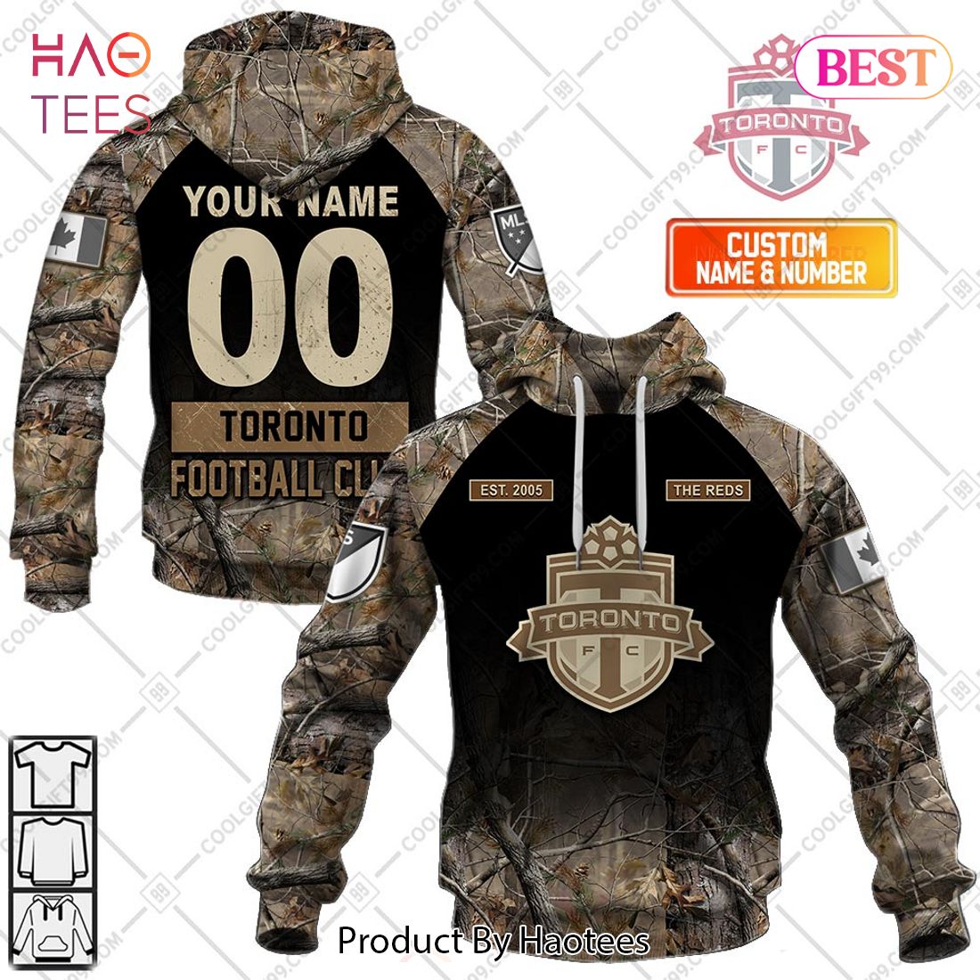 Personalized MLS Toronto FC Camouflage Hoodie, T-Shirt, Zip Hoodie, Sweatshirt
