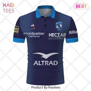 Personalized Montpellier Herault Rugby 2023 Jersey Style Polo Shirt