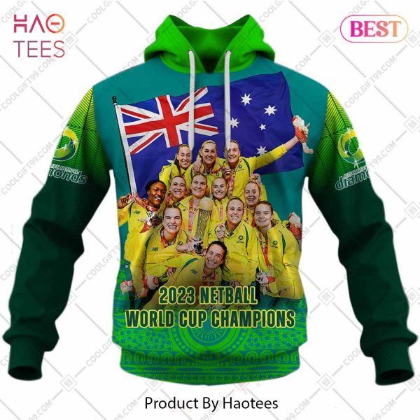 Personalized Netball AU Diamonds 2023 World Cup Champions Blue Jersey Hoodie, T-Shirt, Zip Hoodie, Sweatshirt